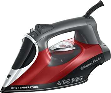 Russell Hobbs One Temp Iron - Black & Red
