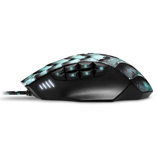 Sharkoon Drakonia II Gaming Laser Mouse with adjustable weights - 15000 DPI Optical sensor
