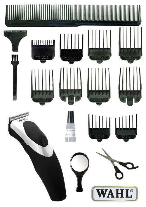 Pro Corded And Cordless Rechargeable 18 Piece Hair Clipper Set