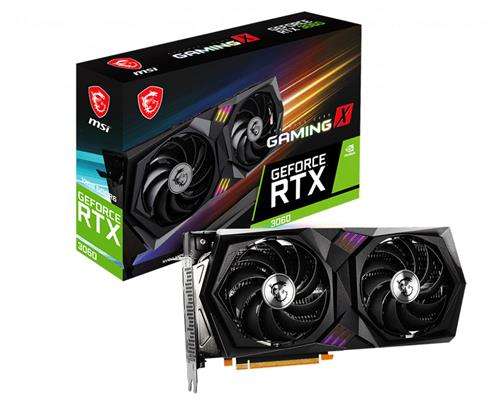 MSI Nvidia GeForce RTX 3060 GAMING X 12G Graphics Card - 12GB