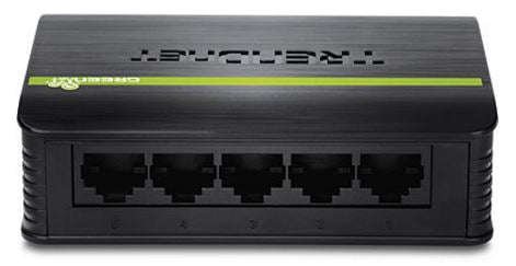 TrendNet 5 Port 10 100 Mbps Fast Ethernet GREENnet Desktop switch