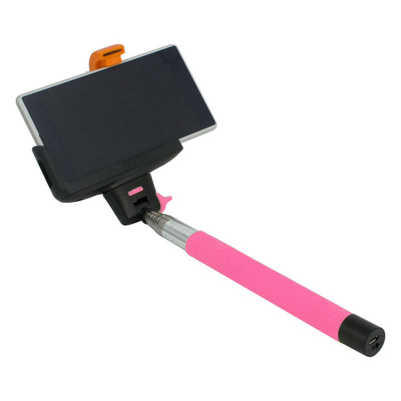 Geeko Z07-5 Monopod Selfie Stick for Mobile Phone - Pink