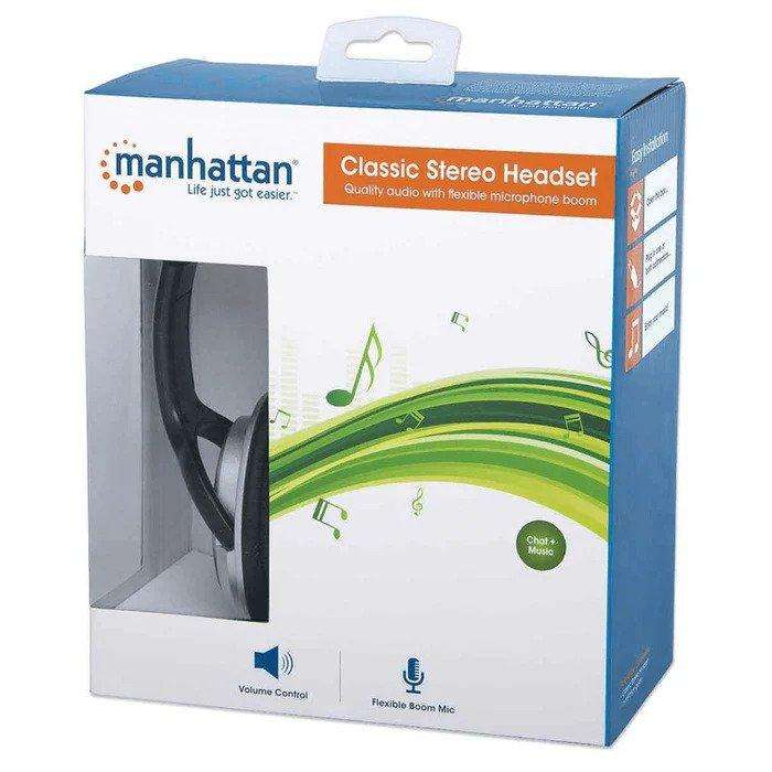 Manhattan Classic Stereo Headset + Microphone