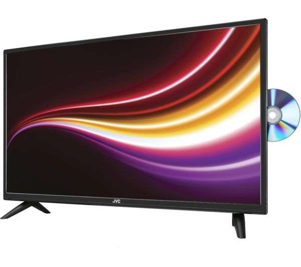 JVC 32'' HD LED TV With Built - in DVD Player - Black