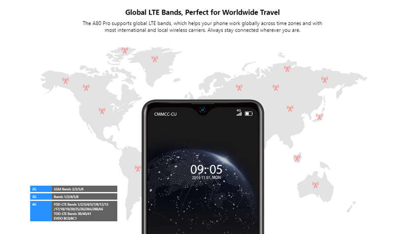 Rugged SA Blackview A80 Pro Android 9.0 Smartphone 4GB, 64GB, Dual-SIM