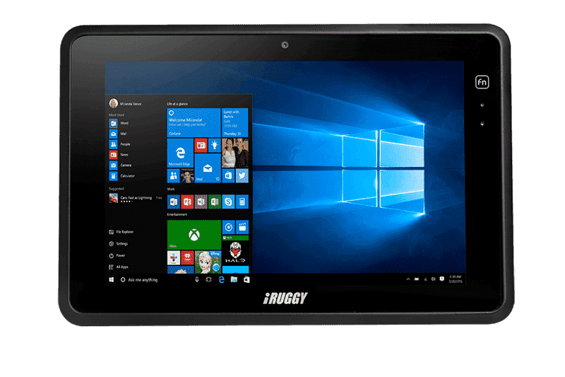 iRuggy - G10s 10.1" Windows 10/Android 7.0, 4GB, 64GB, 1D/2D Rugged Scanning Tablet