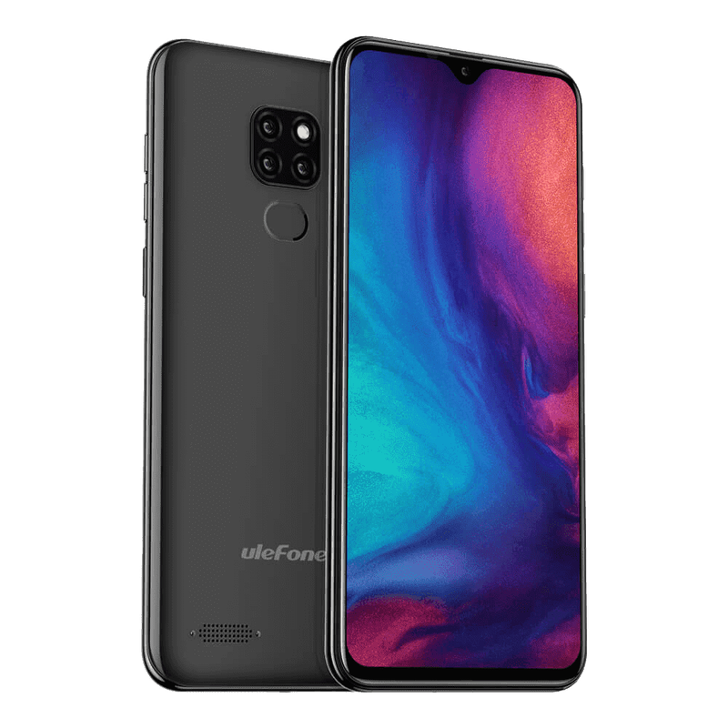 Ulefone Note 7P Android 9.0 Smartphone - 3GB, 32GB, Dual-SIM, Face-ID - Black