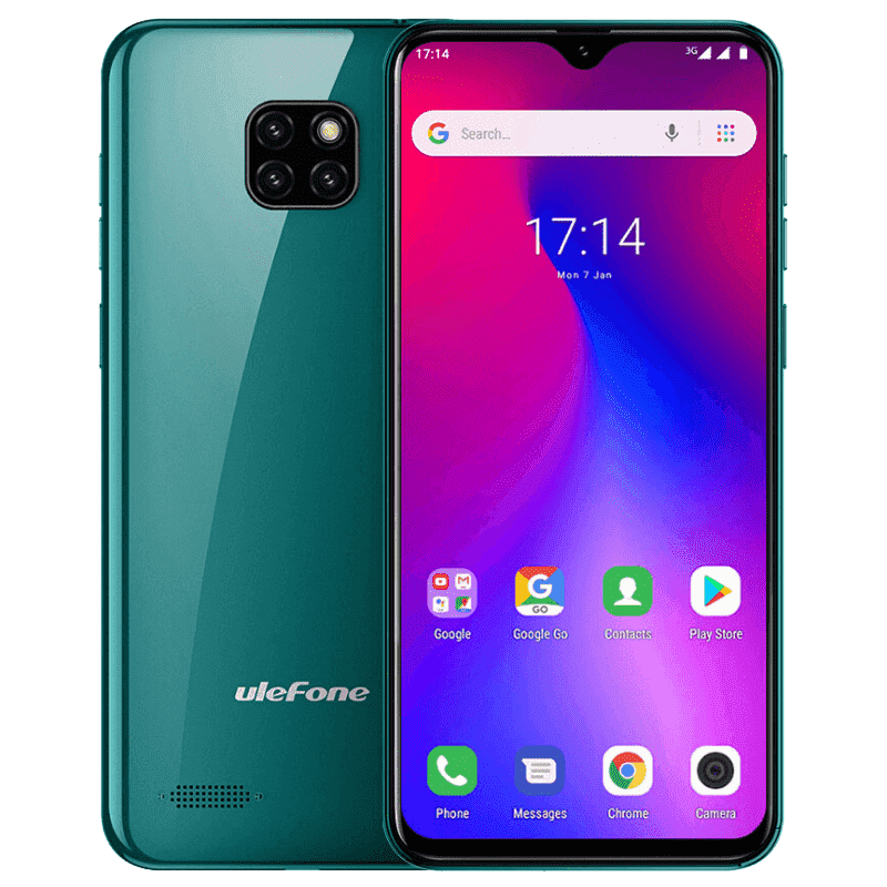 UleFone S11 Android 9.0 Smartphone - 1GB, 16GB, Dual-SIM - Green