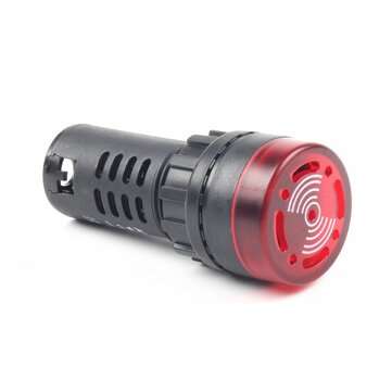 NIN AD16-22SM 12V 24V 110V 220V 380V 22mm Flash Signal Light LED A... (VOLTAGE: 24V | COLOR.: RED)
