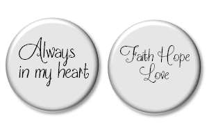 FLPD2 - Personalized Stainless Steel Disc for Floating Locket