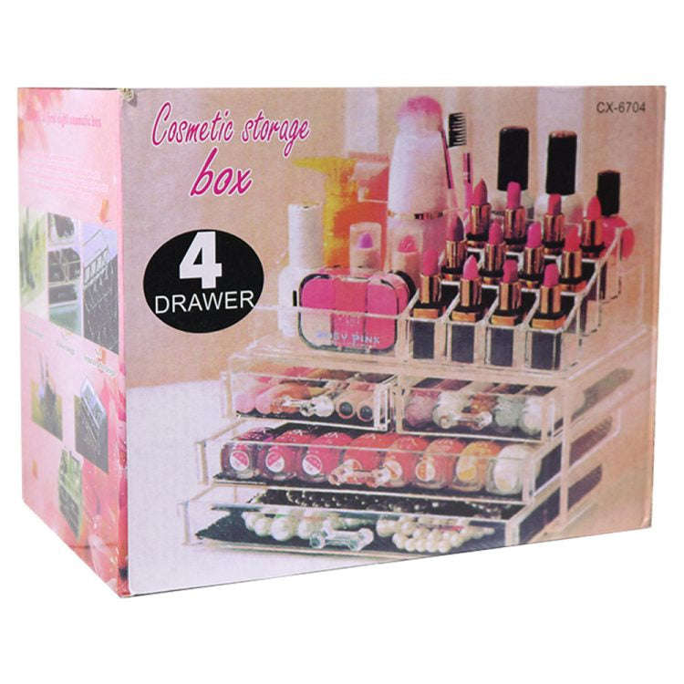Cosmetic Storage Box 4 Drawer