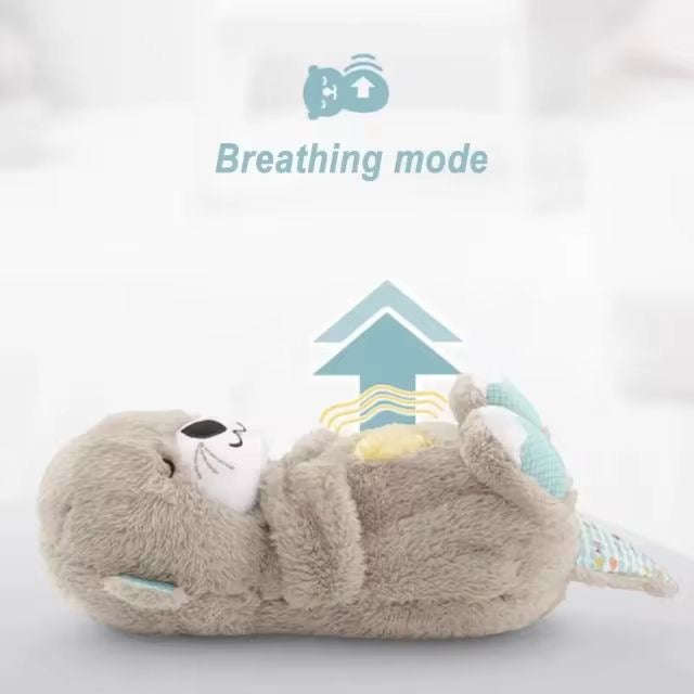 GENERIC Breathing Otter Sleep Buddy - Soothing Plush Doll with Rhythmic Breathing, Music, and Lig...