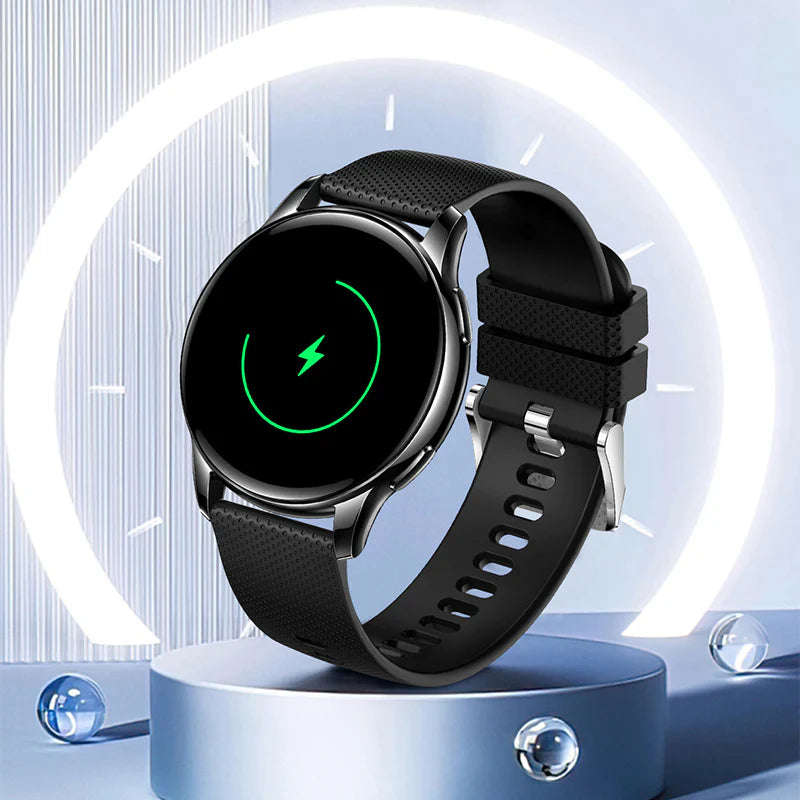 Smart Watch with HD Display, Bluetooth Call, Heart & Sleep Monitor, IP68 Waterproof, Android/iOS
