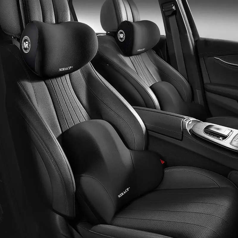 Car Memory Foam Pillow Headrest Neck Pillow Cervical Lumbar Support Back Pad Back Pillow Auto Int...