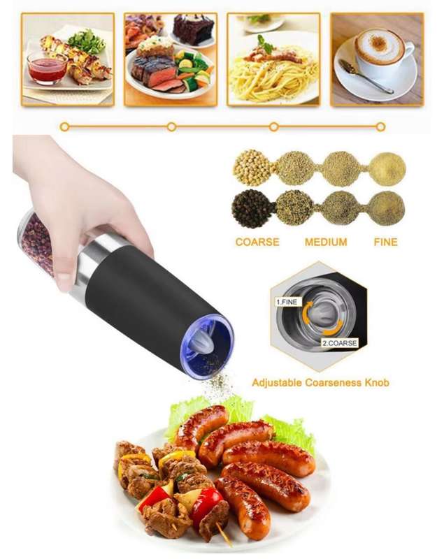 Gravity Electric Salt And Pepper Grinder (set)