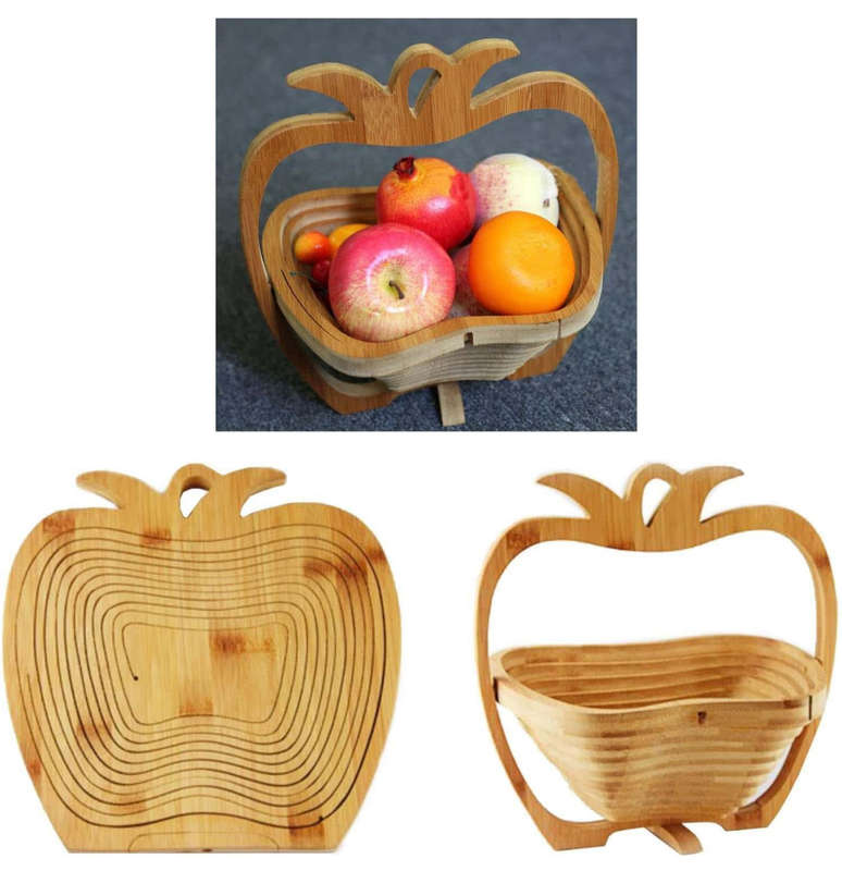 Creative Collapsible Bamboo Fruit Basket