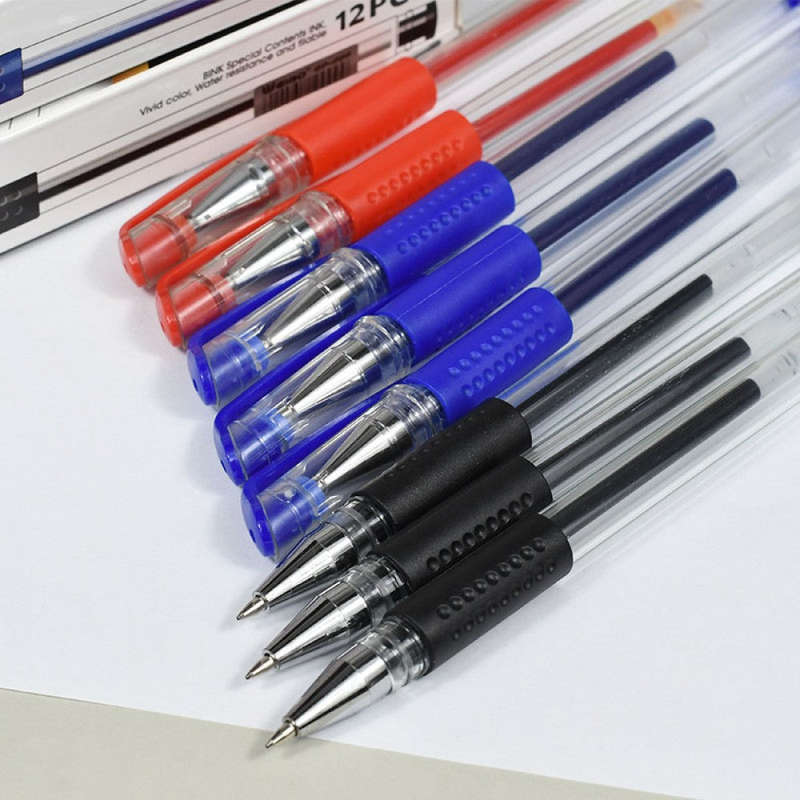 WEIBO Test Good Stationery Supply WB-009 Black,Red And Blue 0.5mm Neutral Gel Pens For School Stu...