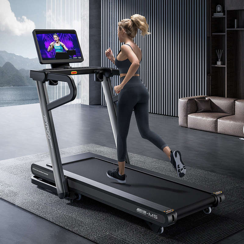 M5 Semi-Commercial Treadmill with -6% to +15% Incline & AI Suspension Shock Absorption