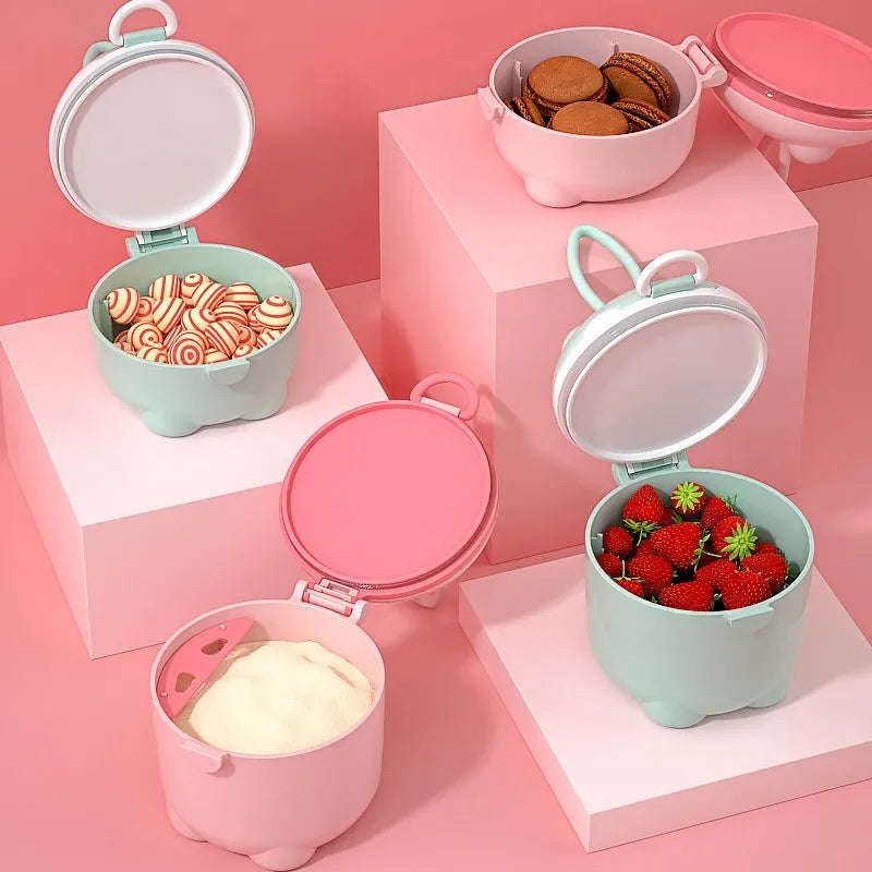 Portable Cute Baby Food Storage Cup With a Spoon