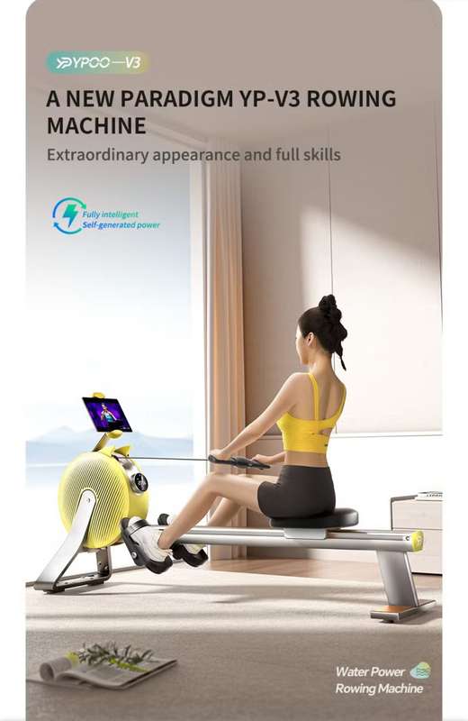 PRO-SPORTZ V3 Home Use Fitness Equipment Popular Cardio Exercise Machine Self Generating Rowing M...
