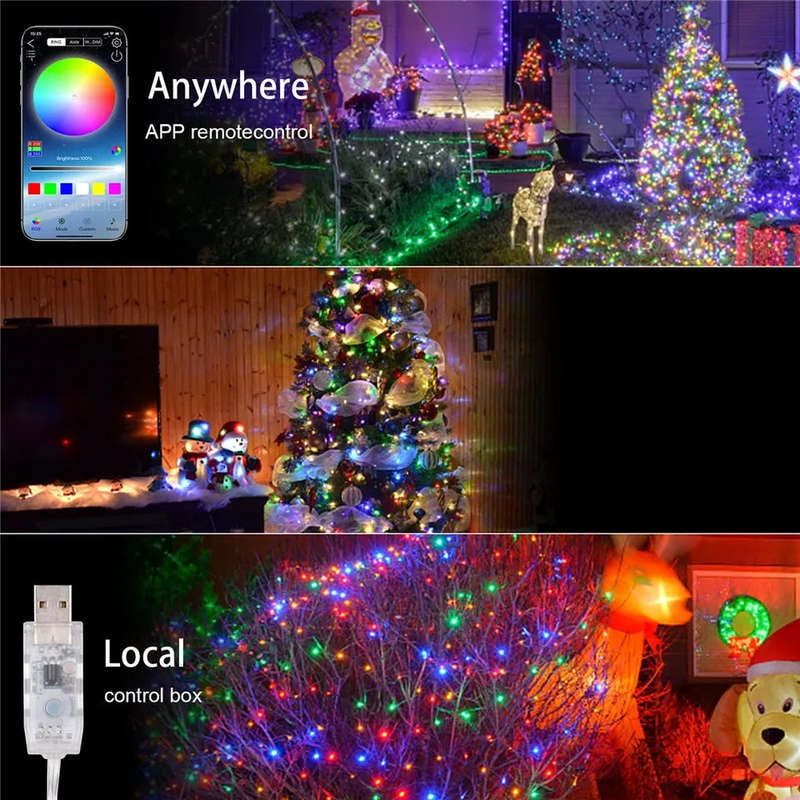 RGB 10M Waterproof Outdoor/Indoor Decorative Led String Lights