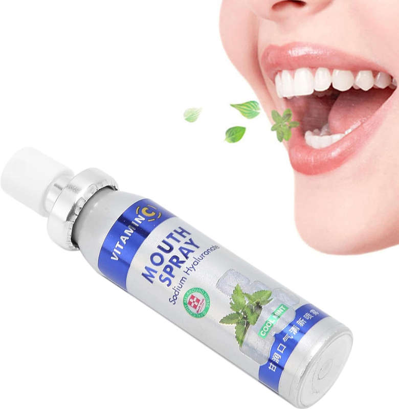 Mouth Freshener Spray, Lightweight Portable 24 Hour Oral Rinse Breath Freshening Spray, Help Figh...