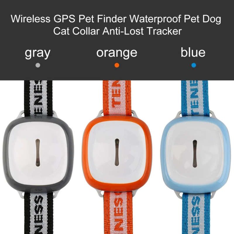 Trackable Dog Collar-GPS Tracker Waterproof IP66 Pet Collar GPS Locator Vibration Alarm Function ...