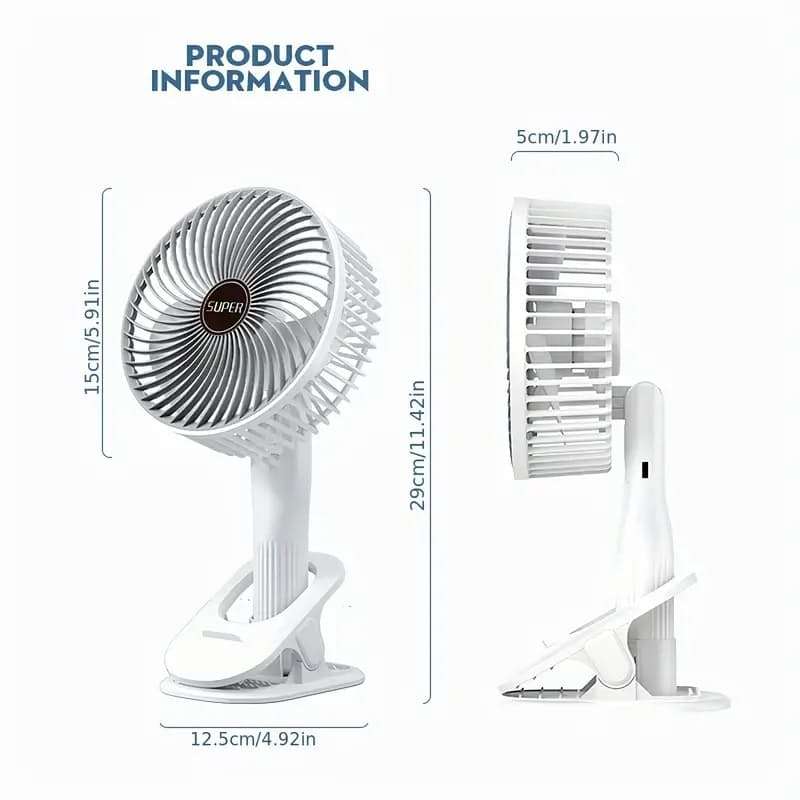 Portable  Rechargeable  Desk Fan