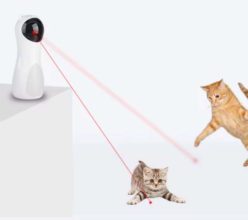 MTech Automatic Cat Laser Toy  Interactive USB & Battery Powered Pet Laser With 3 Modes, Auto ...