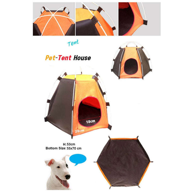 Outdoor Pet Tent Dog Cat Portable Camping Sun Shelter Waterproof