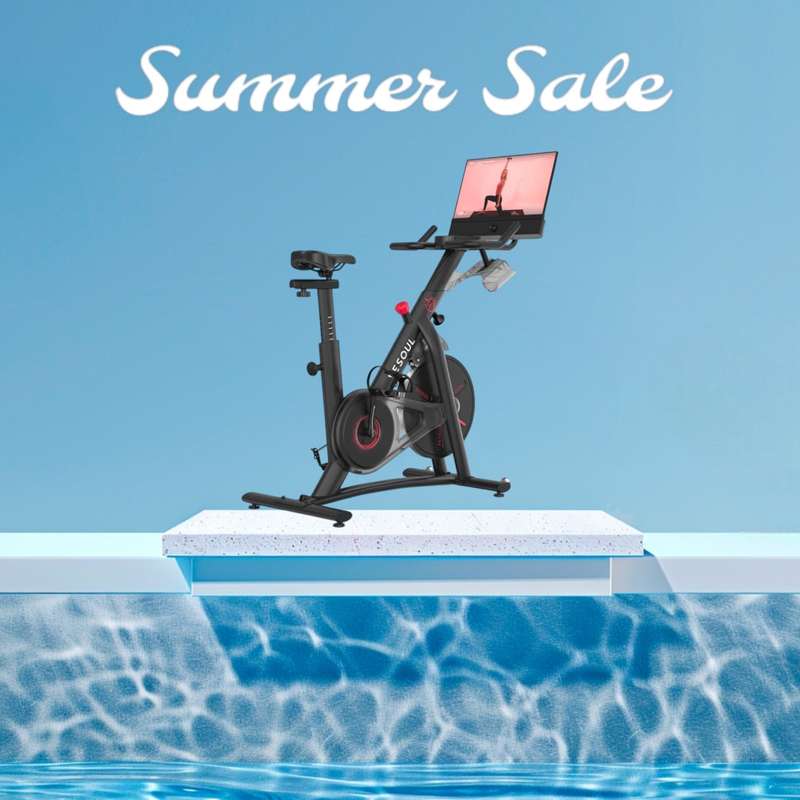 Yesoul Xiaomi G1M Plus Smart Spin Bike Inc 21.5inch TFT Touchscreen, Yesoul App Via Mobile