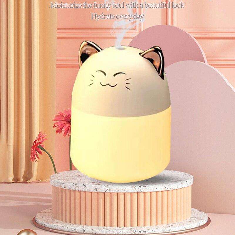 Air Aroma Diffuser Led Colorful Light Transforming Aroma Humidifier For Bedroom