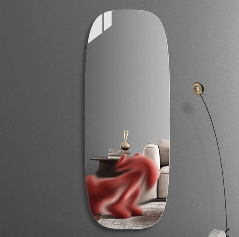 Decorative Mirrors Wall Luxury Full Length Mirror 150x60cm Black Frameless