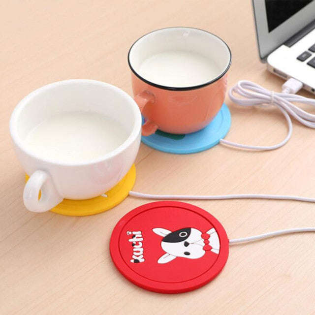 Silicone USB Charging Heating Coaster