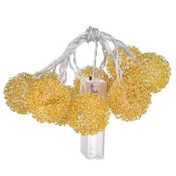 Christmas Metal Ball String Lights