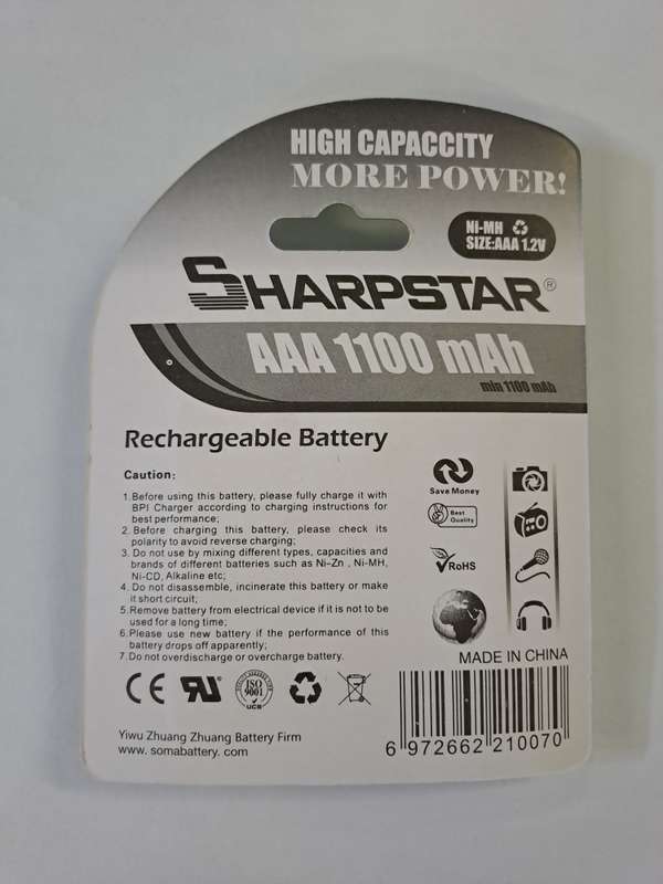 Rechargeable Baterries 4pcs