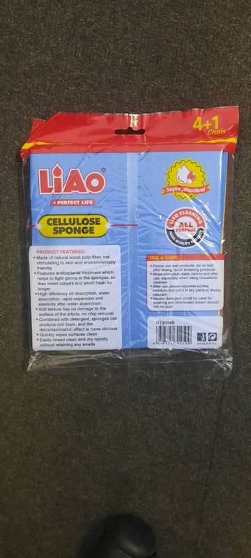 Liao Cellulose Sponge 5pcs