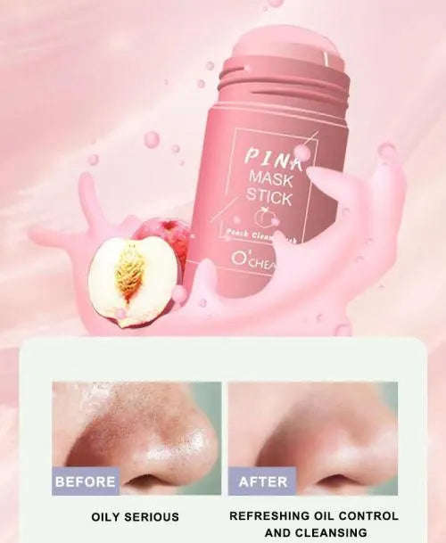 Refreshing Peach Acne , Grease and Pore Cleaning Face Mask Stick