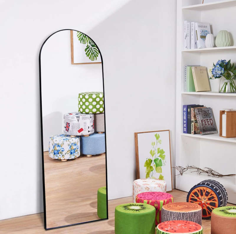 Full Length Mirror Standing or Wall Arched Design Full Length Mirror for Bedroom Wall Mirror with...