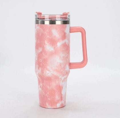 M-Home 1200ml Stainless Steel Thermal Bottle Cup with Handle, Lid &amp; Reusable Straw  Leakpr...
