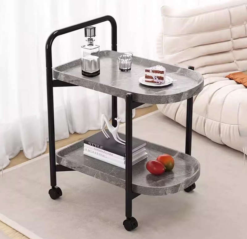 Storage Trolley Cart Removable Side Table with Wheels Multifunctional Storage Organizer for Kitch...