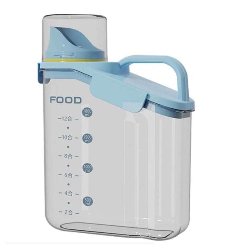 Multi-Purpose Food Storage Container with Pouring Spout & Measuring Cup