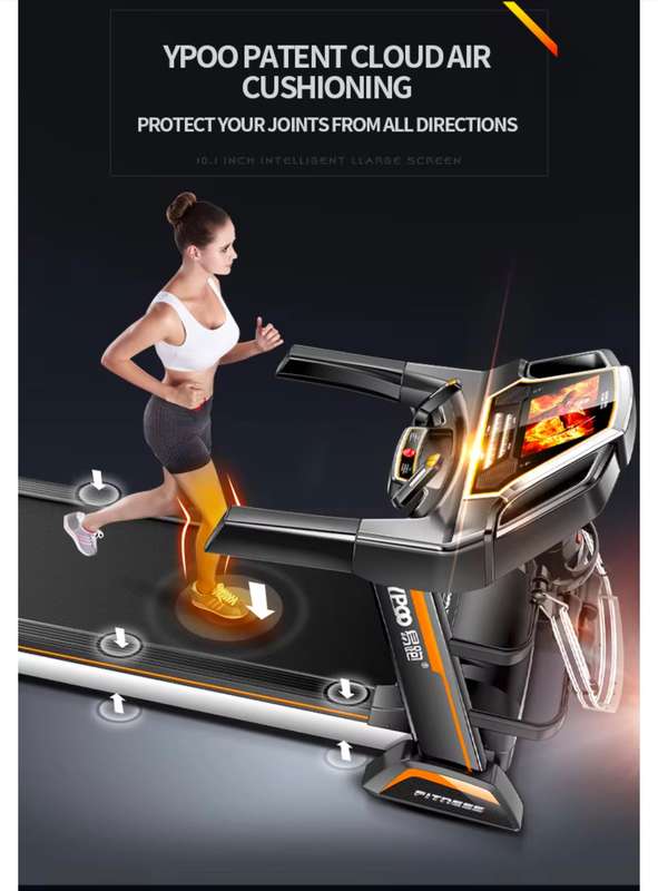 Pro-Sportz 8008 (F88) Semi-Commercial Folding Treadmill  3.5HP Motor, 7 HD TFT Screen, Auto...