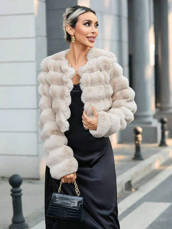 Fuax Fur Coat Jacket Female Winter Artificial Mink Fur Warm Coats High Quality Stylish and Comfor...