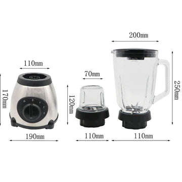 RAF Electric Blender With Glass Jug 1.5L