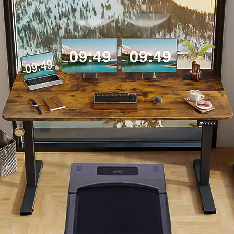 Work & Wellness Combo - MFurn Standing Desk + Pro-Sportz Walking Pad Treadmill