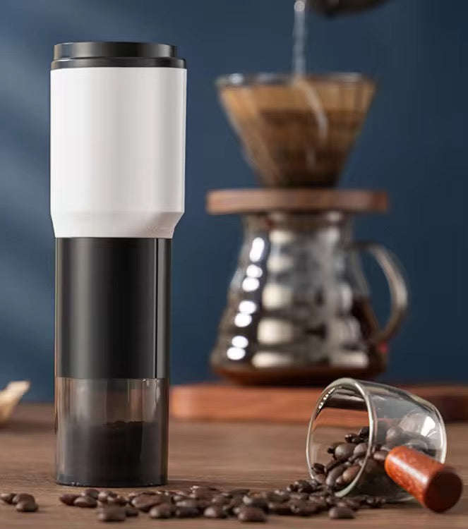 MHome 2-in-1 Electric And Manual Coffee Bean Grinder 5 Level Adjustable With Timing