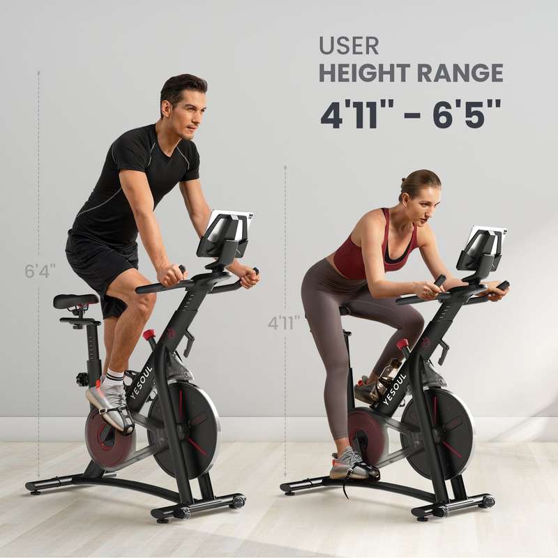 S3 Indoor Exercise Bike  Silent Magnetic Resistance Bluetooth Connectivity