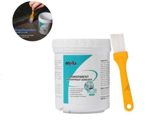Transparent Waterproof Liquid Rubber Paste Sealant Glue - 300g Invisible Leak Repair