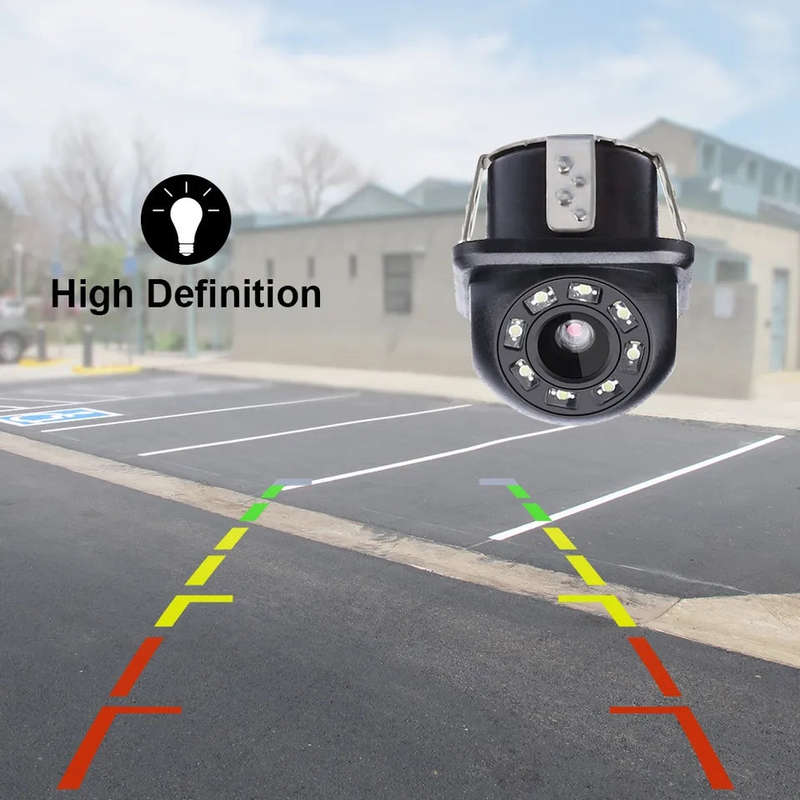 Car Rear View Backup Waterproof Reverse Camera 170 CMOS 8 LED HD Night Vision